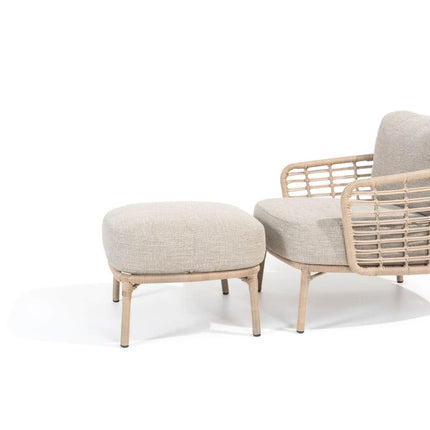 4 Seasons Outdoor Como bistro loungeset harvest + Verdi bijzettafel latte 45 Ø cm