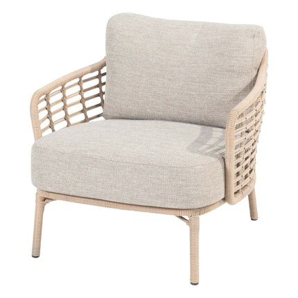 4 Seasons Outdoor Como bistro loungeset harvest + Verdi bijzettafel latte 45 Ø cm