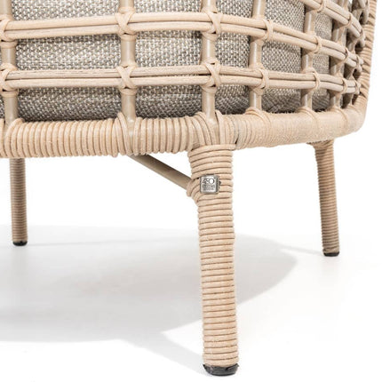 4 Seasons Outdoor Como bistro loungeset harvest + Verdi bijzettafel latte 45 Ø cm