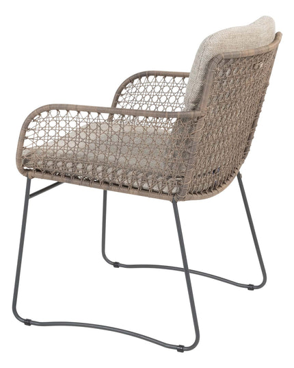 4 Seasons Outdoor Aprilla dining pure (6 st.) + Privada tafel ovaal HPL blad 240 cm