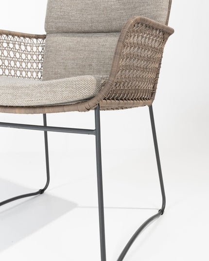 4 Seasons Outdoor Aprilla dining pure (6 st.) + Privada tafel ovaal HPL blad 240 cm