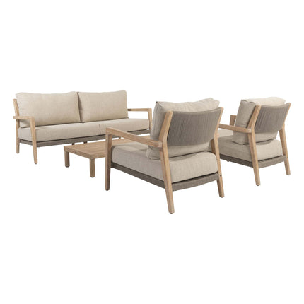 4 Seasons Outdoor Julia loungeset + Sem salontafel