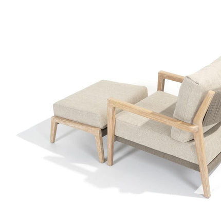 4 Seasons Outdoor Julia loungeset + Sem salontafels + gratis voetenbank