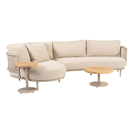 4 Seasons Outdoor Sardinia chaise lounge bank + Volta salontafels