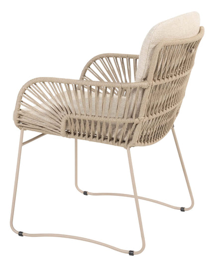 4 Seasons Outdoor Murcia dining latte + Taste 4SO Noah teak tafel 260 cm