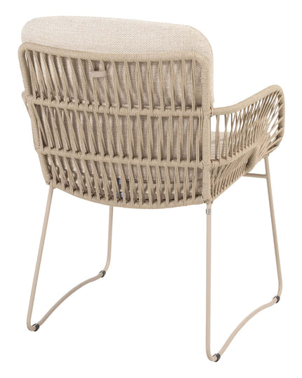 4 Seasons Outdoor Murcia dining latte + Taste 4SO Noah teak tafel 260 cm