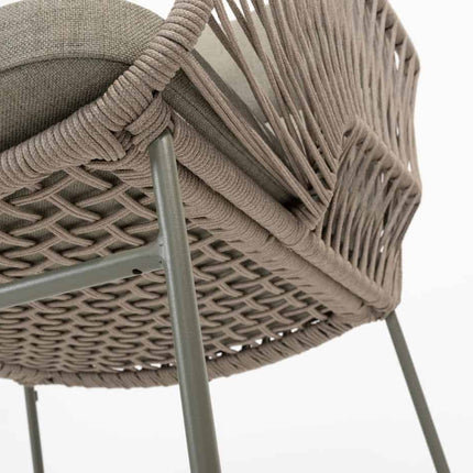 4 Seasons Outdoor Murcia dining olive (6 st.) + Lucas teak tafel 240 cm