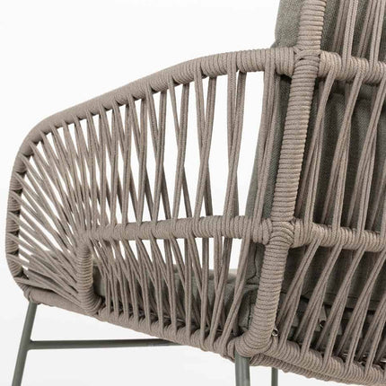 4 Seasons Outdoor Murcia dining olive (6 st.) + Lucas teak tafel 240 cm