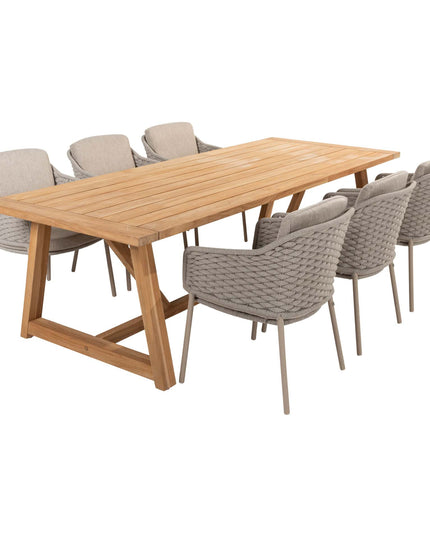 4 Seasons Outdoor Eros dining + Taste 4SO Noah teak tafel 260 cm