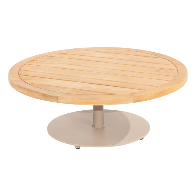 4 Seasons Outdoor Sardinia chaise lounge bank + Puccini lounge stoel + Volta salontafel 80 Ø cm