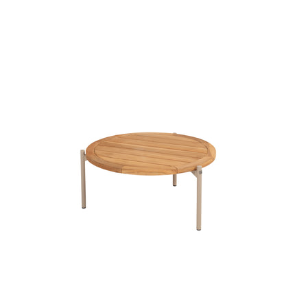 4 Seasons Outdoor Comino loungebank + Yoga bijzettafel Ø 73 cm