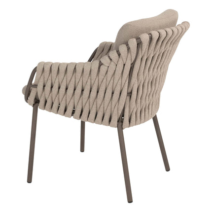 4 Seasons Outdoor Montera dining + Taste 4SO Capri tafel barrel-vorm teak 280 x 110 cm
