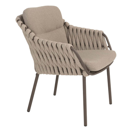 4 Seasons Outdoor Montera dining + Taste 4SO Capri tafel barrel-vorm teak 280 x 110 cm