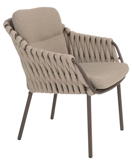 4 Seasons Outdoor Montera dining + Taste 4SO Capri tafel barrel-vorm teak 280 x 110 cm