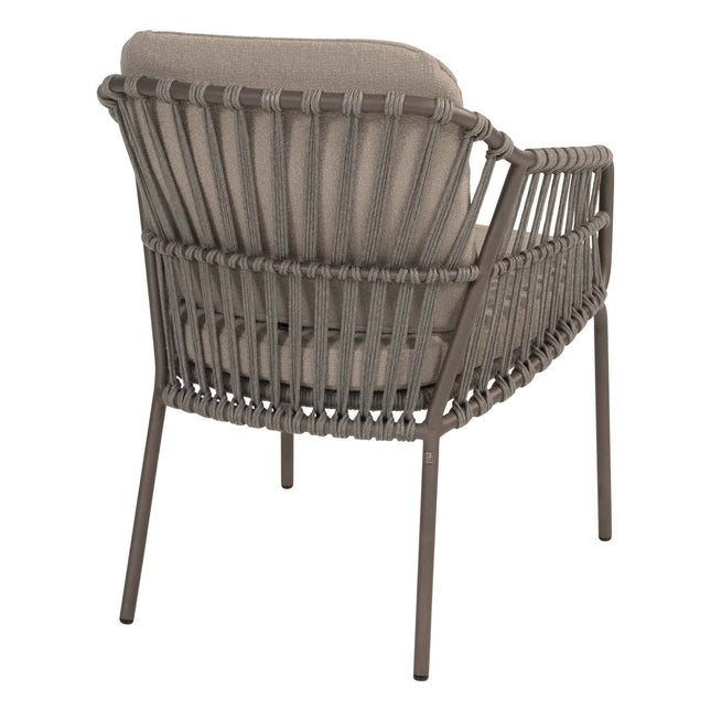 4 Seasons Outdoor Capalbio dining stoel + Taste 4SO Prado teak tafel 130 Ø cm