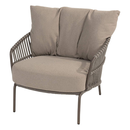 4 Seasons Outdoor Capalbio loungeset + Finn salontafel kiezel-vorm 125 cm