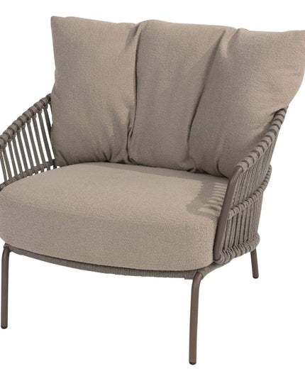 4 Seasons Outdoor Capalbio loungeset + Finn salontafel kiezel-vorm 125 cm