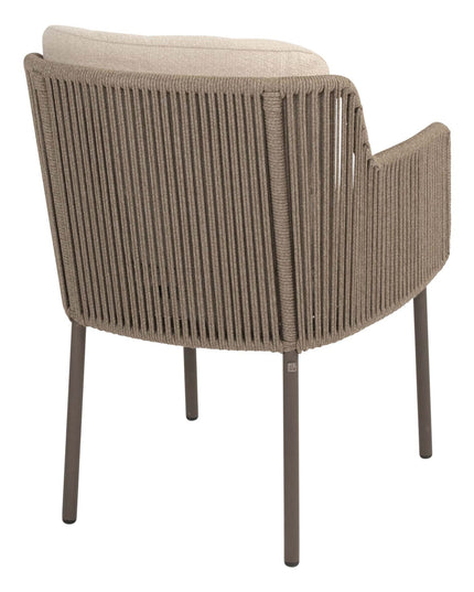 4 Seasons Outdoor Bernini dining stoel + Taste 4SO Capri tafel barrel-vorm teak 280 cm
