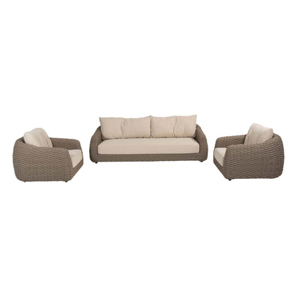 4 Seasons Outdoor Maxime loungeset + Finn salontafels keramiek
