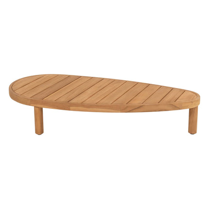 4 Seasons Outdoor Maxime chaise lounge bank + loungestoel + Finn salontafel kiezel-vorm