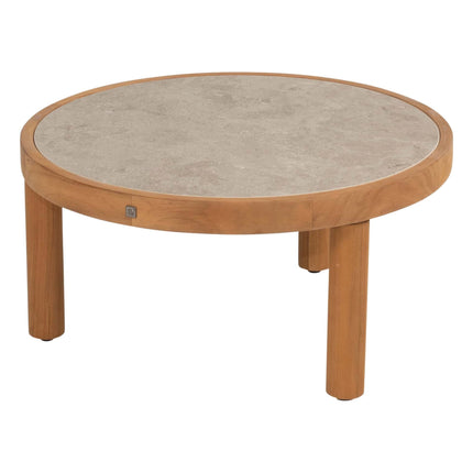 4 Seasons Outdoor Marie chaise lounge bank + center + loungestoel + Finn salontafels teakhout*