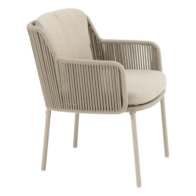 Bernini dining stoel latte - achterkant