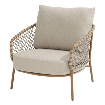 4 Seasons Outdoor Martinique modulaire lounge + Loungestoel + June caramel salontafels - Image 11
