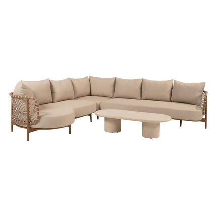 4 Seasons Outdoor Martinique modulaire lounge + Hampton salontafel 140 cm - Image 1