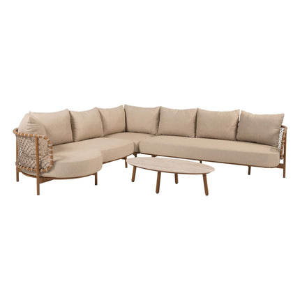 4 Seasons Outdoor Martinique modulaire lounge + Taste 4SO Salute ovale salontafel - Image 1