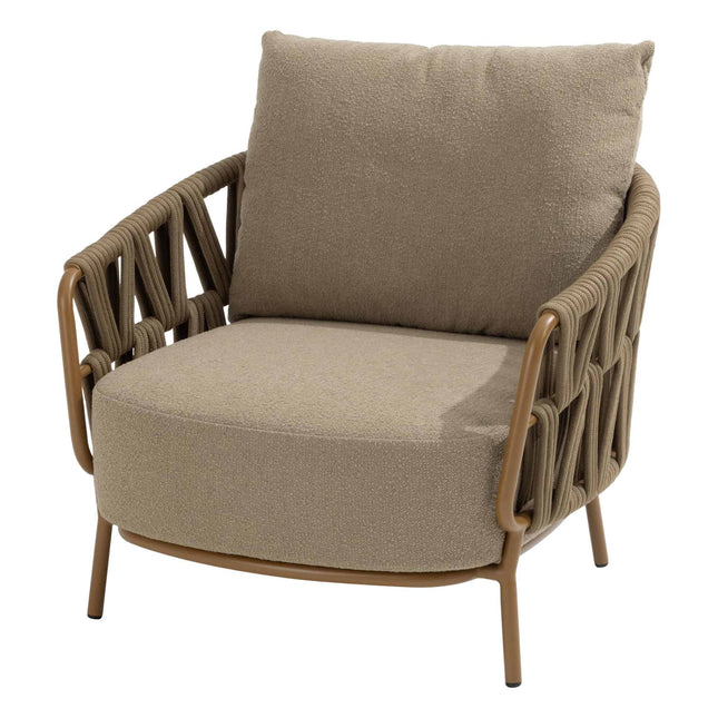 4 Seasons Outdoor Biarritz loungeset Amber: 3-zits bank + 2 loungestoelen + Hampton salontafel 140 cm - Image 2