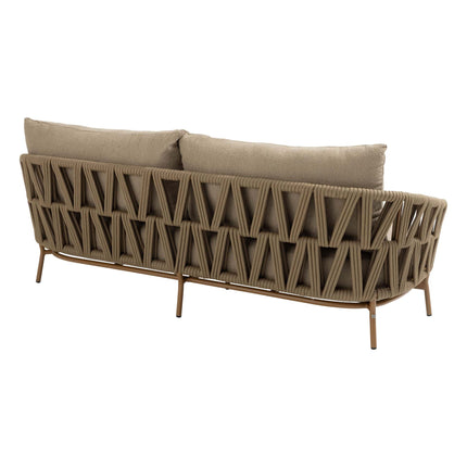 4 Seasons Outdoor Biarritz loungeset Amber: 3-zits bank + 2 loungestoelen + voetenbank + Hampton salontafels - Image 5