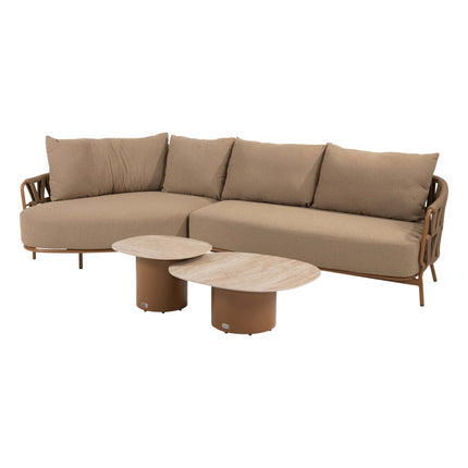 4 Seasons Outdoor Biarritz Chaise loungeset Amber: 2,5-zits bank + 2-zits armleuning + Sofie salontafels - Image 1