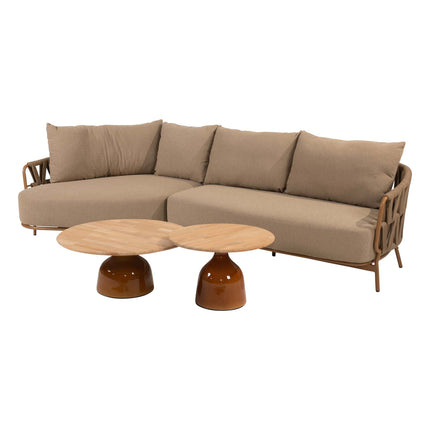 4 Seasons Outdoor Biarritz Chaise loungeset Amber: 2,5-zits bank + 2-zits armleuning + June salontafels - Image 2