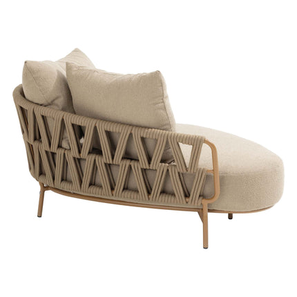 4 Seasons Outdoor Biarritz Chaise loungeset Amber: 2,5-zits bank + 2-zits armleuning + loungestoel + Hampton salontafels - Image 3