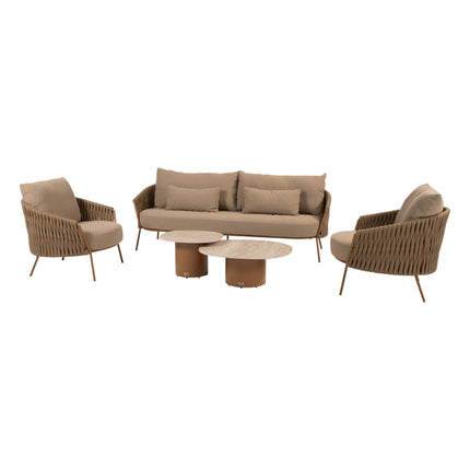 4 Seasons Outdoor Molina 3 zitsbank +  loungestoelen + Sofie salontafels - Image 1