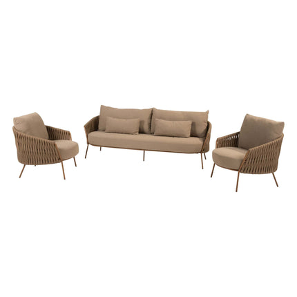4 Seasons Outdoor Molina 3 zitsbank +  loungestoelen - Image 1