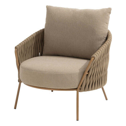 4 Seasons Outdoor Molina 3 zitsbank +  loungestoelen + Hampton salontafel 140 cm - Image 8
