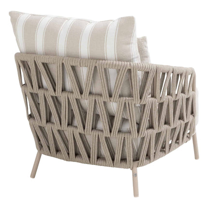 4 Seasons Outdoor Beverly loungeset: 3-zits bank + 2x lounge stoel + Boaz salontafels Latte - Image 4