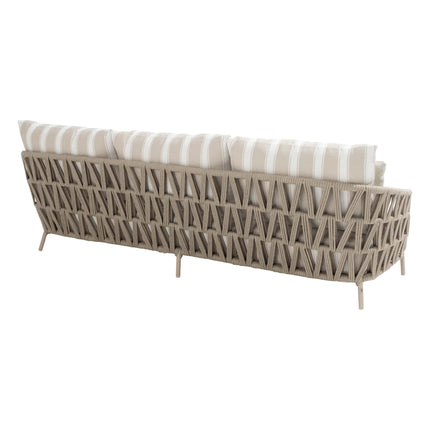 4 Seasons Outdoor Beverly loungeset: 3-zits bank + 2x lounge stoel + Boaz salontafels Latte - Image 3