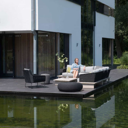 4 Seasons Outdoor Macaron salontafel 95 cm Ø grijs