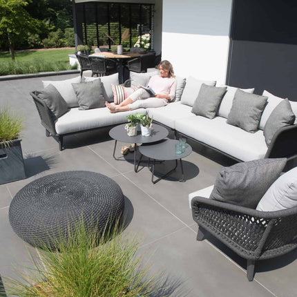4 Seasons Outdoor Macaron salontafel 95 cm Ø grijs