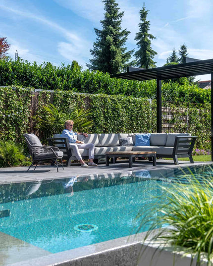 4 Seasons Outdoor Meteoro loungeset + center + Capitol salontafel 90 x 90 cm