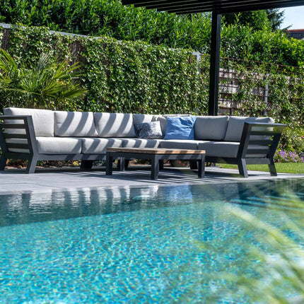 4 Seasons Outdoor Meteoro loungeset + center + Capitol salontafel 90 x 90 cm