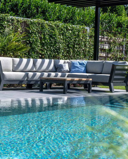4 Seasons Outdoor Meteoro loungeset + center + Capitol salontafel 90 x 90 cm