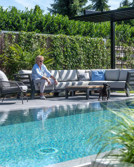 4 Seasons Outdoor Meteoro loungeset + center + Capitol salontafel 90 x 90 cm