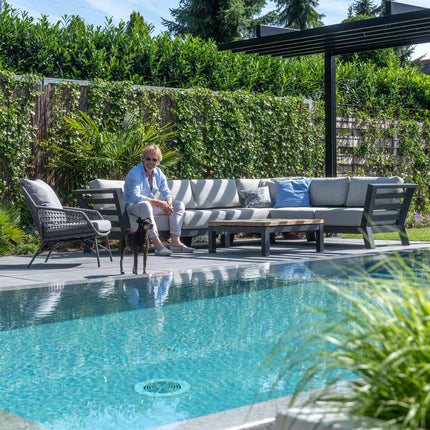 4 Seasons Outdoor Meteoro loungeset + center + Capitol salontafel 90 x 90 cm