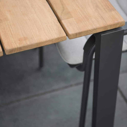 4 Seasons Outdoor Goa teak tafel 220 cm aluminium onderstel