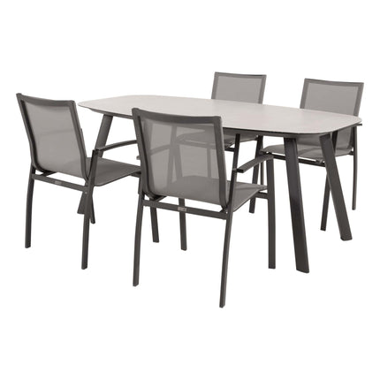 Taste 4SO Torino dining + Manolo 180 x 95 cm antraciet - Image 1
