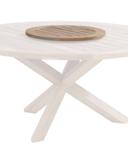 Taste 4SO Palma dining antraciet + Louvre teak tafel 160 Ø cm