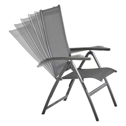 Taste 4SO Cadiz verstelbare stoel + Ridge tafel antraciet 220 cm